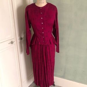 Vintage Nicole Miller Peplum Dress